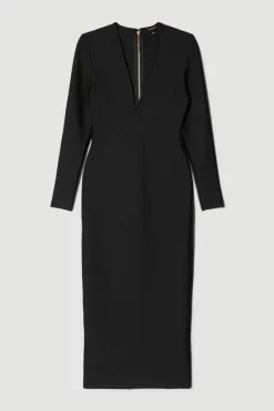 Best deal โ Karen Millen Bandage Form Fitting Deep V-neck Midaxi ๐ Dress โจ 12 Best deal โ Karen Millen Bandage Form Fitting Deep V-neck Midaxi ๐ Dress โจ -Occasionwear Popular Store bkk07173 black xl 3