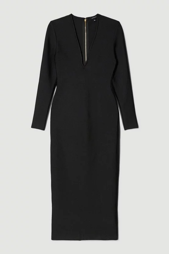 Best deal โ Karen Millen Bandage Form Fitting Deep V-neck Midaxi ๐ Dress โจ 6 Best deal โ Karen Millen Bandage Form Fitting Deep V-neck Midaxi ๐ Dress โจ - Image 4