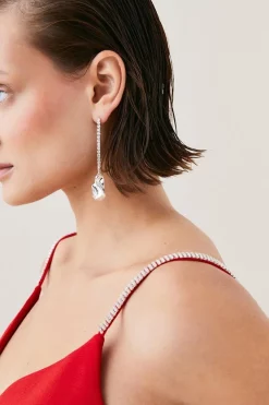 Wholesale 🧨 Karen Millen Tall Figure Form Crystal Embellished Mini - red ✨ -Occasionwear Popular Store bkk07208 red xl 4