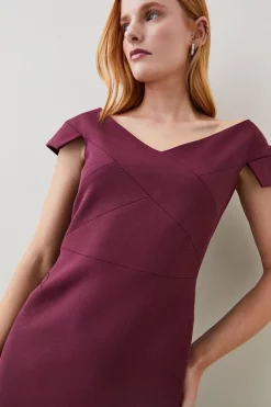 Cheap โค๏ธ Karen Millen Petite Structured Crepe Cross Detail Midi ๐ Dress - merlot ๐คฉ 12 Cheap โค๏ธ Karen Millen Petite Structured Crepe Cross Detail Midi ๐ Dress - merlot ๐คฉ -Occasionwear Popular Store bkk07210 merlot xl 4