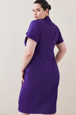 Discount ๐ Karen Millen Plus Size Tailored Double Breasted Tux Midi ๐ Dress - purple ๐ 9 Discount ๐ Karen Millen Plus Size Tailored Double Breasted Tux Midi ๐ Dress - purple ๐ -Occasionwear Popular Store bkk07239 purple xl 2