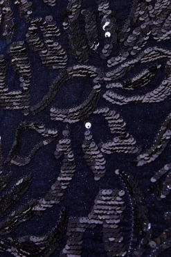 Top 10 😍 Karen Millen Velvet Sequinned Woven Mini 👗 Dress - navy 🥰 14 Top 10 😍 Karen Millen Velvet Sequinned Woven Mini 👗 Dress - navy 🥰 -Occasionwear Popular Store bkk07273 navy xl 6