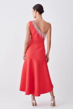 Cheapest ๐ Karen Millen Petite Bandage Diamante Trim One Shoulder High Low Midi ๐ Dress - pink โ 10 Cheapest ๐ Karen Millen Petite Bandage Diamante Trim One Shoulder High Low Midi ๐ Dress - pink โ -Occasionwear Popular Store bkk07311 pink xl 2