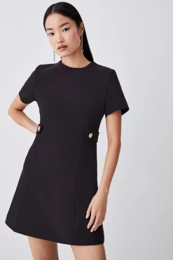 Cheapest 👍 Karen Millen Compact Essential A Line Mini 👗 Dress 🔔 10 Cheapest 👍 Karen Millen Compact Essential A Line Mini 👗 Dress 🔔 -Occasionwear Popular Store bkk07326 black xl 1
