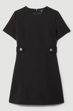 Cheapest 👍 Karen Millen Compact Essential A Line Mini 👗 Dress 🔔 12 Cheapest 👍 Karen Millen Compact Essential A Line Mini 👗 Dress 🔔 -Occasionwear Popular Store bkk07326 black xl 3