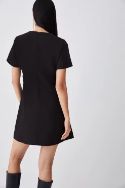 Cheapest 👍 Karen Millen Compact Essential A Line Mini 👗 Dress 🔔 13 Cheapest 👍 Karen Millen Compact Essential A Line Mini 👗 Dress 🔔 -Occasionwear Popular Store bkk07326 black xl 4