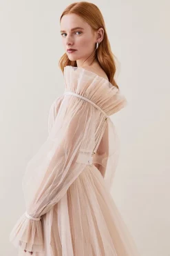 Coupon 🧨 Karen Millen Lydia Millen Corset Detail Tulle Woven Bardot Top - neutral 🥰 11 Coupon 🧨 Karen Millen Lydia Millen Corset Detail Tulle Woven Bardot Top - neutral 🥰 -Occasionwear Popular Store bkk07368 neutral xl 3