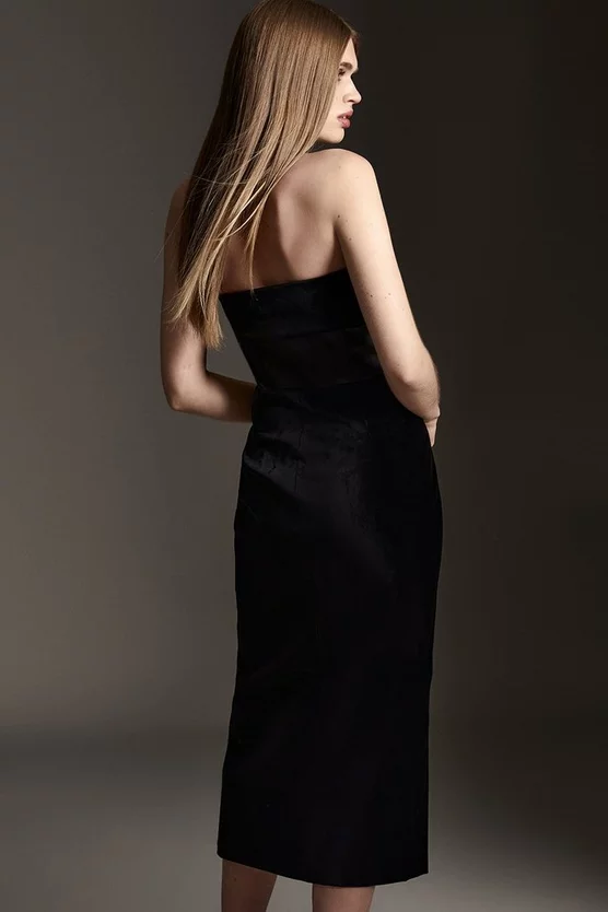 Wholesale โ๏ธ Karen Millen Velvet Corset Bodice Bandeau Midi ๐ Dress ๐ฏ 5 Wholesale โ๏ธ Karen Millen Velvet Corset Bodice Bandeau Midi ๐ Dress ๐ฏ - Image 3