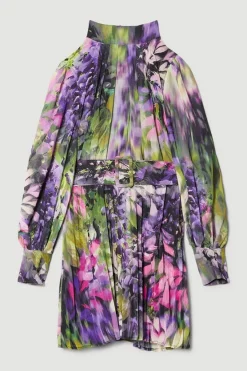 Cheapest ✔️ Karen Millen Floral Georgette Woven Mini 👗 Dress ❤️ -Occasionwear Popular Store bkk07453 floral xl 3