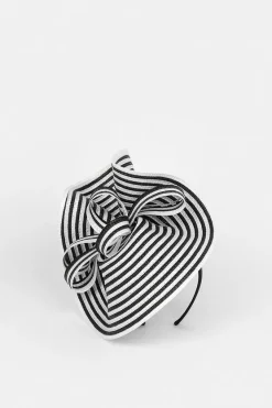 Discount 👍 Karen Millen Asymmetric Spiral Trim Fascinator - mono 🔥 7 Discount 👍 Karen Millen Asymmetric Spiral Trim Fascinator - mono 🔥 -Occasionwear Popular Store bkk07526 mono xl 1