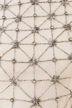 Deals 👏 Karen Millen Petite Lydia Millen Embellished Tie Detail Woven Mini 👗 Dress - ivory 😀 -Occasionwear Popular Store bkk07564 ivory xl 6