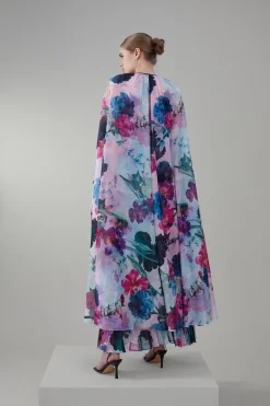 New ๐ Karen Millen Floral Pleated Corset Woven Maxi ๐ Dress With Detachable Cape โ 16 New ๐ Karen Millen Floral Pleated Corset Woven Maxi ๐ Dress With Detachable Cape โ -Occasionwear Popular Store bkk07571 floral xl 6