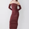 Promo ๐ Karen Millen Tall Gathered Slinky Bardot Maxi ๐ Dress - chocolate ๐ฏ 2 Promo ๐ Karen Millen Tall Gathered Slinky Bardot Maxi ๐ Dress - chocolate ๐ฏ -Occasionwear Popular Store bkk07743 chocolate xl