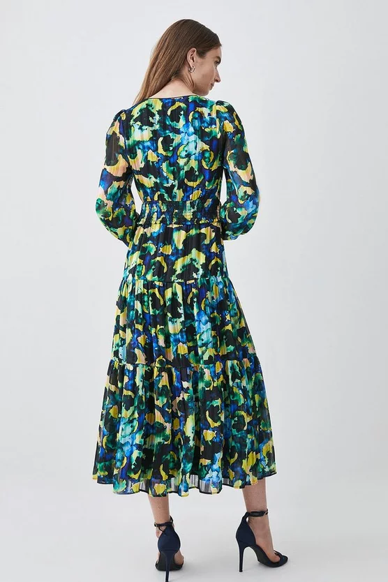 Top 10 ๐งจ Karen Millen Abstract V Neck Woven Maxi ๐ Dress - multi ๐ 5 Top 10 ๐งจ Karen Millen Abstract V Neck Woven Maxi ๐ Dress - multi ๐ - Image 3