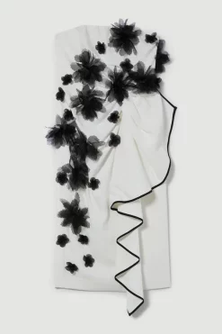 Best Pirce ๐ Karen Millen Bandeau Flower Applique Midi ๐ Dress - white ๐ฅฐ 12 Best Pirce ๐ Karen Millen Bandeau Flower Applique Midi ๐ Dress - white ๐ฅฐ -Occasionwear Popular Store bkk07856 white xl 3