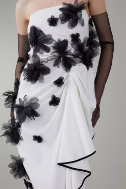 Best Pirce ๐ Karen Millen Bandeau Flower Applique Midi ๐ Dress - white ๐ฅฐ 14 Best Pirce ๐ Karen Millen Bandeau Flower Applique Midi ๐ Dress - white ๐ฅฐ -Occasionwear Popular Store bkk07856 white xl 5