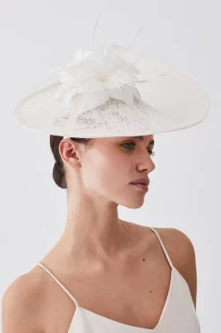 Best Pirce 👍 Karen Millen Feather & Quill Disc Fascinator ⭐