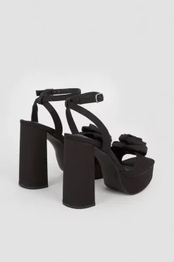 Best Pirce ๐ Karen Millen Satin Flower Detail Platform - black ๐ฅฐ 14 Best Pirce ๐ Karen Millen Satin Flower Detail Platform - black ๐ฅฐ -Occasionwear Popular Store bkk07866 black xl 5