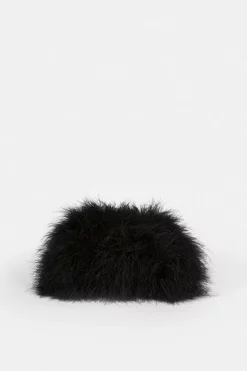 Buy ⭐ Karen Millen Small Feather Clutch Chain Bag 🥰 -Occasionwear Popular Store bkk07920 black xl 1