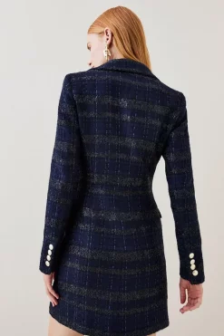 Promo 🎉 Karen Millen Boucle Tux Collared Mini 👗 Dress - navy ⭐ 13 Promo 🎉 Karen Millen Boucle Tux Collared Mini 👗 Dress - navy ⭐ -Occasionwear Popular Store bkk07923 navy xl 4