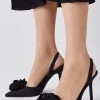 Best Pirce ✨ Karen Millen Flower Detail Court Slingback Heel 🧨 -Occasionwear Popular Store bkk07928 black xl