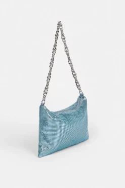 Best reviews of 😀 Karen Millen Chainmail Shoulder Bag 👏 -Occasionwear Popular Store bkk07994 blue xl 2