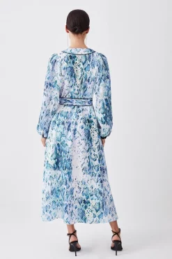 Buy 💯 Karen Millen Petite Soft Snake Print Satin Piped Zip Front Midi 👗 Dress 🧨 -Occasionwear Popular Store bkk08089 snake xl 2