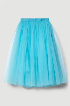 Best reviews of 😉 Karen Millen Tulle Woven Maxi 👗 Skirt ✨ -Occasionwear Popular Store bkk08103 blue xl 3