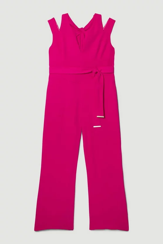 Brand new ⌛ Karen Millen Plus Size Soft Tailored Wide Leg Jumpsuit - magenta 😉 6 Brand new ⌛ Karen Millen Plus Size Soft Tailored Wide Leg Jumpsuit - magenta 😉 - Image 4