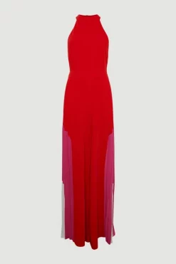Promo 🌟 Karen Millen Petite Soft Tailored Wide Leg Jumpsuit ✔️ 11 Promo 🌟 Karen Millen Petite Soft Tailored Wide Leg Jumpsuit ✔️ -Occasionwear Popular Store bkk08179 red xl 3