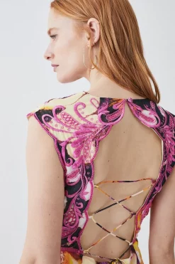 Promo ๐ Karen Millen Floral Applique Kimono Woven Maxi ๐ Dress - multi ๐ 14 Promo ๐ Karen Millen Floral Applique Kimono Woven Maxi ๐ Dress - multi ๐ -Occasionwear Popular Store bkk08319 multi xl 5