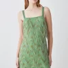 Discount ๐ Karen Millen Square Neck Embellished Fringed Mini ๐ Dress - green ๐ 1 Discount ๐ Karen Millen Square Neck Embellished Fringed Mini ๐ Dress - green ๐ -Occasionwear Popular Store bkk08390 green xl