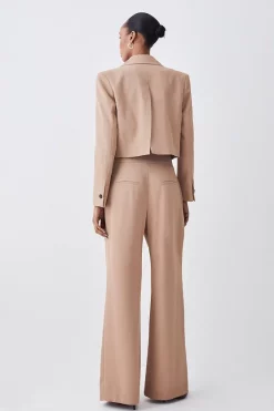 Best deal 👏 Karen Millen Soft Twill Button Wide Leg Trouser - camel 🎁 10 Best deal 👏 Karen Millen Soft Twill Button Wide Leg Trouser - camel 🎁 -Occasionwear Popular Store bkk08614 camel xl 2