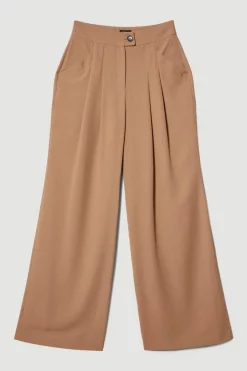 Best deal 👏 Karen Millen Soft Twill Button Wide Leg Trouser - camel 🎁 11 Best deal 👏 Karen Millen Soft Twill Button Wide Leg Trouser - camel 🎁 -Occasionwear Popular Store bkk08614 camel xl 3