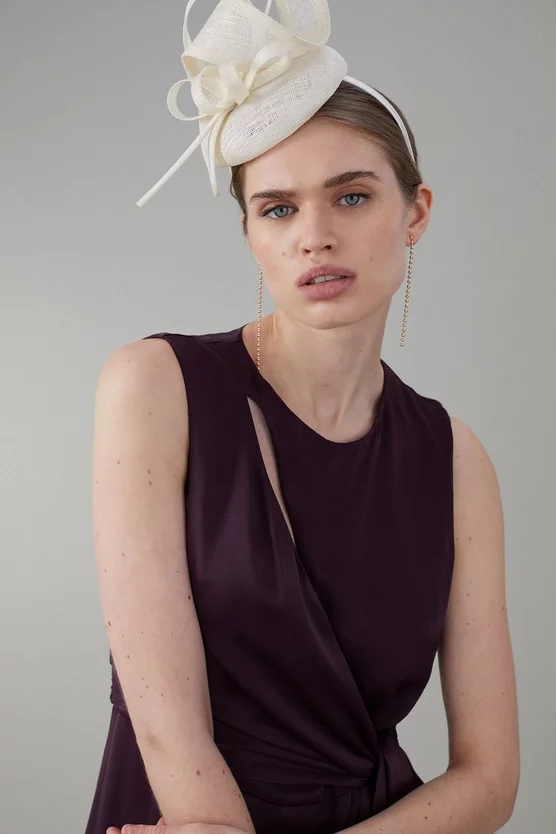 Cheap 😀 Karen Millen Soft Tie Knotted Wide Leg Jumpsuit - merlot 😀 7 Cheap 😀 Karen Millen Soft Tie Knotted Wide Leg Jumpsuit - merlot 😀 - Image 5