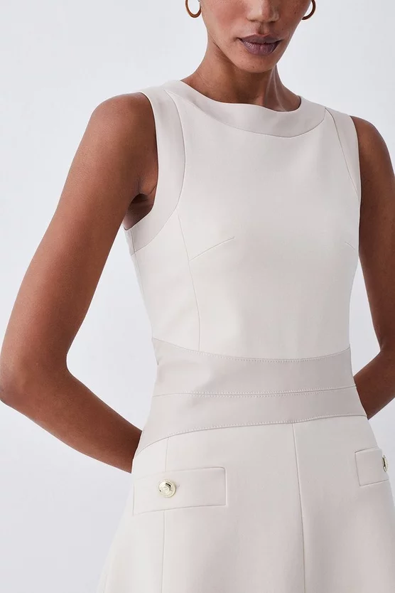Flash Sale ๐ Karen Millen Ponte & Faux Leather A Line Flippy Mini ๐ Dress ๐ฅ 4 Flash Sale ๐ Karen Millen Ponte & Faux Leather A Line Flippy Mini ๐ Dress ๐ฅ - Image 2