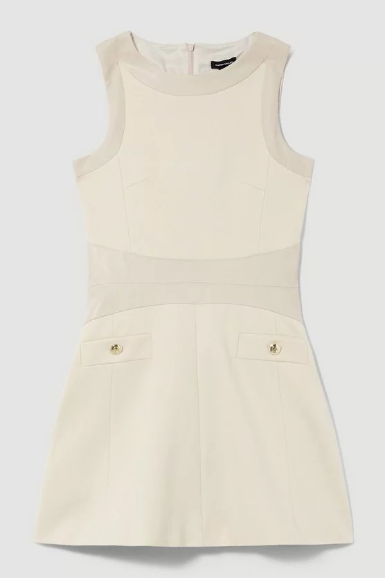 Flash Sale ๐ Karen Millen Ponte & Faux Leather A Line Flippy Mini ๐ Dress ๐ฅ 6 Flash Sale ๐ Karen Millen Ponte & Faux Leather A Line Flippy Mini ๐ Dress ๐ฅ - Image 4