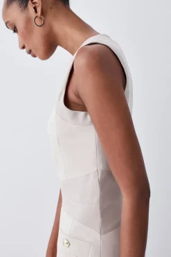 Flash Sale ๐ Karen Millen Ponte & Faux Leather A Line Flippy Mini ๐ Dress ๐ฅ 14 Flash Sale ๐ Karen Millen Ponte & Faux Leather A Line Flippy Mini ๐ Dress ๐ฅ -Occasionwear Popular Store bkk08618 beige xl 4