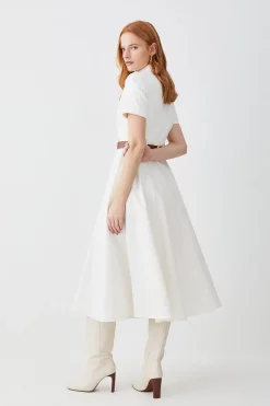 Cheapest ✔️ Karen Millen Tailored Belted Midi 👕 Shirt 👗 Dress - ivory ❤️ 10 Cheapest ✔️ Karen Millen Tailored Belted Midi 👕 Shirt 👗 Dress - ivory ❤️ -Occasionwear Popular Store bkk08937 ivory xl 2