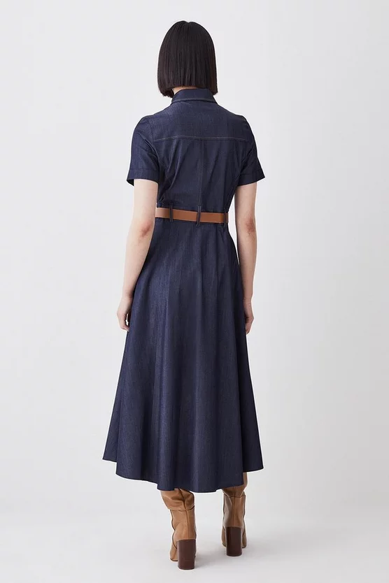 Best reviews of ⭐ Karen Millen Tailored Denim Belted Midi 👚 Shirt 👗 Dress - denim-blue 🤩 5 Best reviews of ⭐ Karen Millen Tailored Denim Belted Midi 👚 Shirt 👗 Dress - denim-blue 🤩 - Image 3