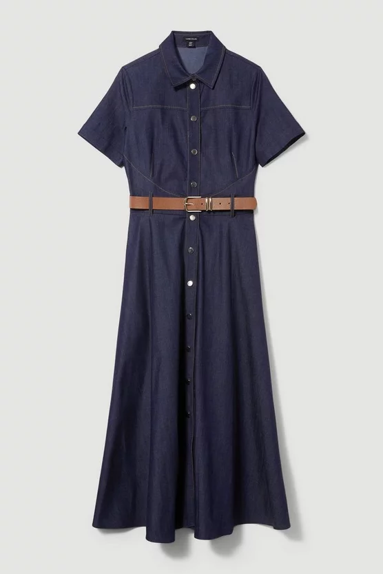 Best reviews of ⭐ Karen Millen Tailored Denim Belted Midi 👚 Shirt 👗 Dress - denim-blue 🤩 6 Best reviews of ⭐ Karen Millen Tailored Denim Belted Midi 👚 Shirt 👗 Dress - denim-blue 🤩 - Image 4