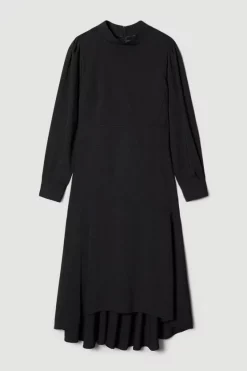 Discount โญ Karen Millen Petite Soft Tailored High Low Sleeved Midi ๐ Dress ๐ 13 Discount โญ Karen Millen Petite Soft Tailored High Low Sleeved Midi ๐ Dress ๐ -Occasionwear Popular Store bkk08965 black xl 3