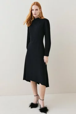Discount โญ Karen Millen Petite Soft Tailored High Low Sleeved Midi ๐ Dress ๐ 14 Discount โญ Karen Millen Petite Soft Tailored High Low Sleeved Midi ๐ Dress ๐ -Occasionwear Popular Store bkk08965 black xl 4