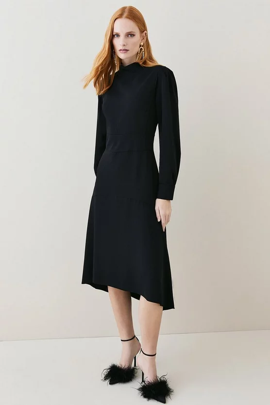 Discount โญ Karen Millen Petite Soft Tailored High Low Sleeved Midi ๐ Dress ๐ 7 Discount โญ Karen Millen Petite Soft Tailored High Low Sleeved Midi ๐ Dress ๐ - Image 5