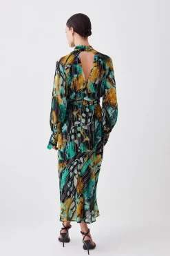 Coupon 🧨 Karen Millen Petite Metallic Iridescent Column Midi 👗 Dress 💯 -Occasionwear Popular Store bkk08991 green xl 2