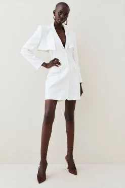 Cheapest ๐ Karen Millen Compact Stretch Two Piece Tailored Mini ๐ Dress ๐ 14 Cheapest ๐ Karen Millen Compact Stretch Two Piece Tailored Mini ๐ Dress ๐ -Occasionwear Popular Store womens aqua compact stretch two piece tailored mini dress