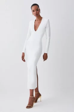Best deal โ Karen Millen Bandage Form Fitting Deep V-neck Midaxi ๐ Dress โจ 14 Best deal โ Karen Millen Bandage Form Fitting Deep V-neck Midaxi ๐ Dress โจ -Occasionwear Popular Store womens black bandage form fitting deep v neck midaxi dress