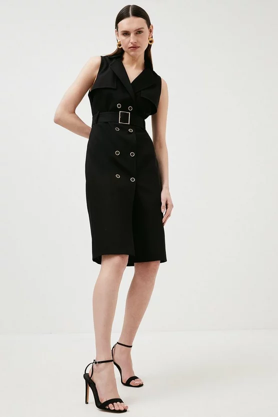 Best deal ๐ Karen Millen Belted Trench Pencil Midi ๐ Dress ๐ 8 Best deal ๐ Karen Millen Belted Trench Pencil Midi ๐ Dress ๐ - Image 6