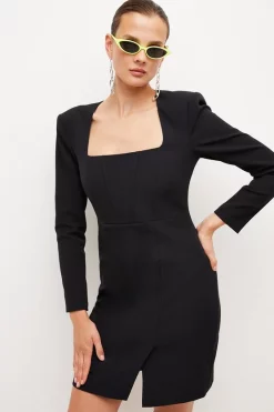 Best reviews of 🌟 Karen Millen Corset Waist Open Back Mini 👗 Dress 💯 -Occasionwear Popular Store womens black corset waist open back mini dress 1