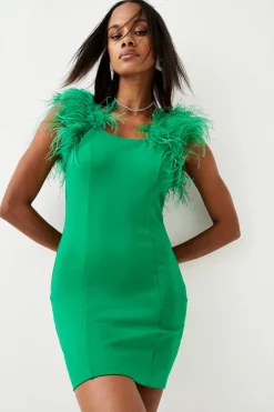 Deals 🔥 Karen Millen Feather Strap Ponte Mini 👗 Dress 🔥 17 Deals 🔥 Karen Millen Feather Strap Ponte Mini 👗 Dress 🔥 -Occasionwear Popular Store womens black feather strap ponte mini dress 1 3